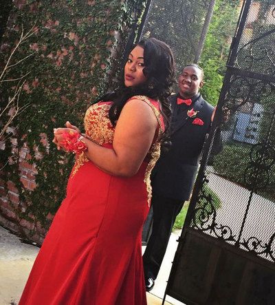 Plus Size Burgundy Prom Dresses with Gold Appliques