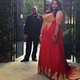 Plus Size Burgundy Prom Dresses with Gold Appliques-1