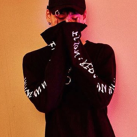 Free Shipping-STREE GOTH ULZZANG LONG SLEEVE TEE - Thumbnail 1