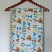 Crochet Edged Fleece - Designer - Thumbnail 1