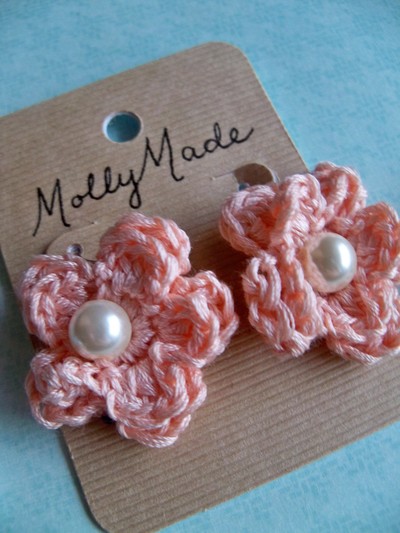 Briar rose earrings - pink