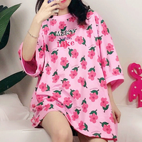 MZKY Embroidery Flowers Tee - Thumbnail 1