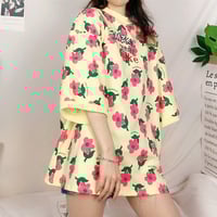 MZKY Embroidery Flowers Tee - Thumbnail 4