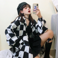 Free Shipping-CHECKERBOARD WINDBREAKER - Thumbnail 1