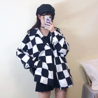 Free Shipping-CHECKERBOARD WINDBREAKER - Thumbnail 2