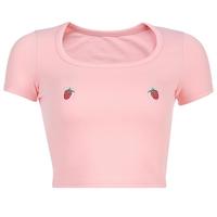 Strawberry Embroidery Top - Thumbnail 2