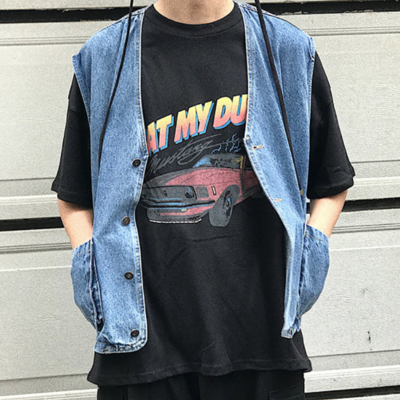 Vintage denim vest - Thumbnail 5