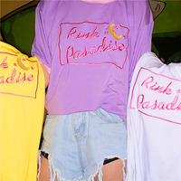 PINK PARADISE RINGER TEE - Thumbnail 1