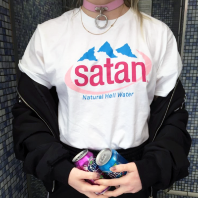 "satan" natual hell water tee