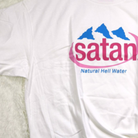 "SATAN" NATUAL HELL WATER TEE - Thumbnail 3