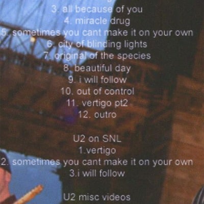 U2 in nyc 2004 dvd