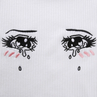 ANIME CRYING EYES CROP TOP - Thumbnail 3