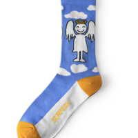 ANGELS AND DEVIL SOCKS ( SET / 2 PAIRS ) - Thumbnail 1