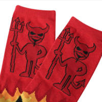 ANGELS AND DEVIL SOCKS ( SET / 2 PAIRS ) - Thumbnail 2