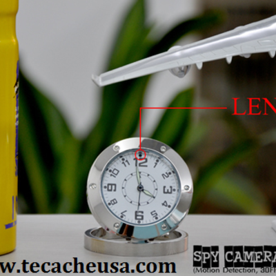 Spy covert camera desk clock nanny cam dvr