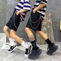 Free Shipping-STREET GOTH SHORTS WITH CHAIN - Thumbnail 1