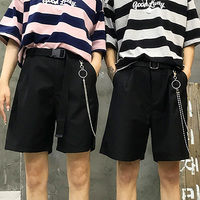 Free Shipping-STREET GOTH SHORTS WITH CHAIN - Thumbnail 3