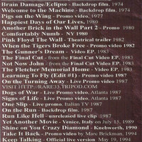 PINK FLOYD A VIDEO ANTHOLOGY VOL.2 THE EARLY YEARS 1973-1994 DVD - Thumbnail 1