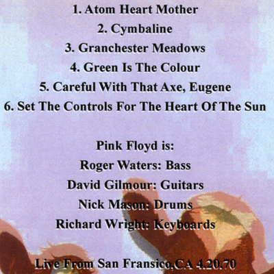 Pink floyd san francisco 4.20.1970 dvd