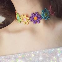 Colorful Sunflowers Choker - Thumbnail 2