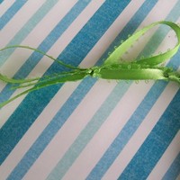 Ribbon Necklace- Green - Thumbnail 2