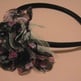 Black Lacy Floral Headband - Thumbnail 2