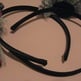 Black Lacy Floral Headband - Thumbnail 3