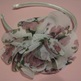 White Lacy Floral Headband - Thumbnail 1