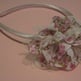 Pink Lacy Floral Headband - Thumbnail 1
