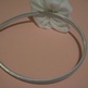 White Satin Flower Headband - Thumbnail 2
