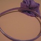 Purple Satin Flower Headband - Thumbnail 2