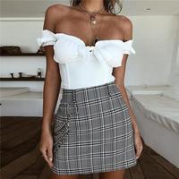 Fashion Women'S Bow Strapless T-Shirt - Thumbnail 3