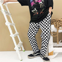 Free Shipping-CHECKER AND STRIPES PANTS - Thumbnail 2