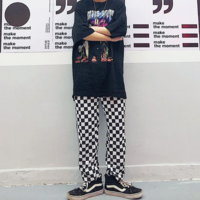 Free Shipping-CHECKER AND STRIPES PANTS - Thumbnail 4