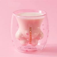 Harajuku new cherry blossom cat claw cup coffee cup - Thumbnail 1