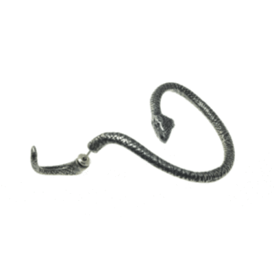 Snake ear wrap/cuff earring - silver