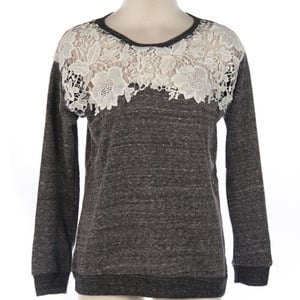 Lace Sweatshirt