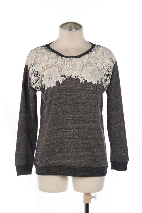 Lace Sweatshirt