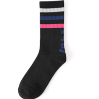 BLUE WHITE PINK STRIPES SOCKS - Thumbnail 1