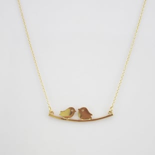 Two Birds on a Branch Necklace