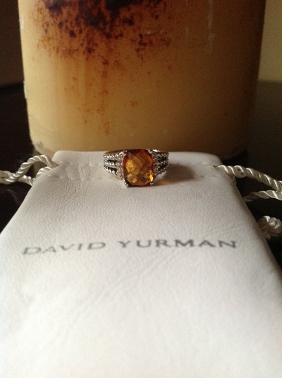 100% New Authentic David Yurman Citrine & Diamond Ring