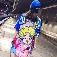 Sailor Moon Printed Quick Dry Oversize T-shirt - Thumbnail 2
