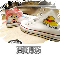 New cute cartoon doodle hand-painted shoes - Thumbnail 1