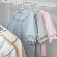 New sweet  multicolor short sleeve blouses - Thumbnail 1
