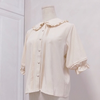 New sweet  multicolor short sleeve blouses - Thumbnail 4