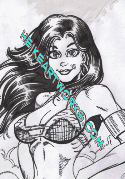 Too Tall Tara lot! Both the original art and color print!