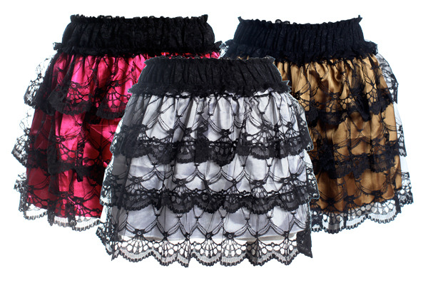 Art Deco Lace Mini Skirt - 3 colors