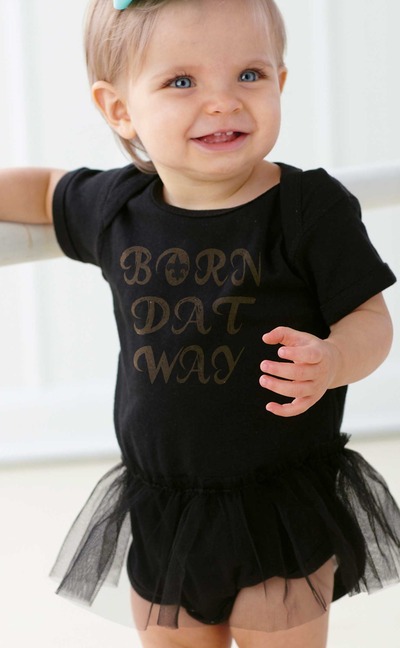 Born DAT Way Baby- New Orleans SAINTS Infant Tutu 