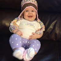 Crochet Cupcake Hat Multi-color Pink - Thumbnail 2