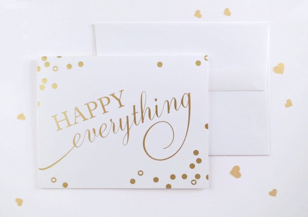 Happy Everything Gold Foil Card